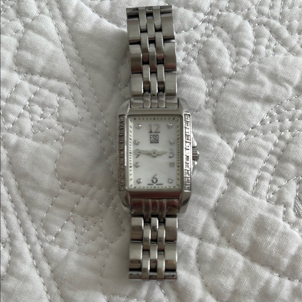 ESQ Stylish Silver Metal Bracelet Watch